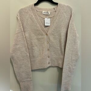 Free People School Girl SoftSpun Cardi 
Color: light beige or oatmeal color